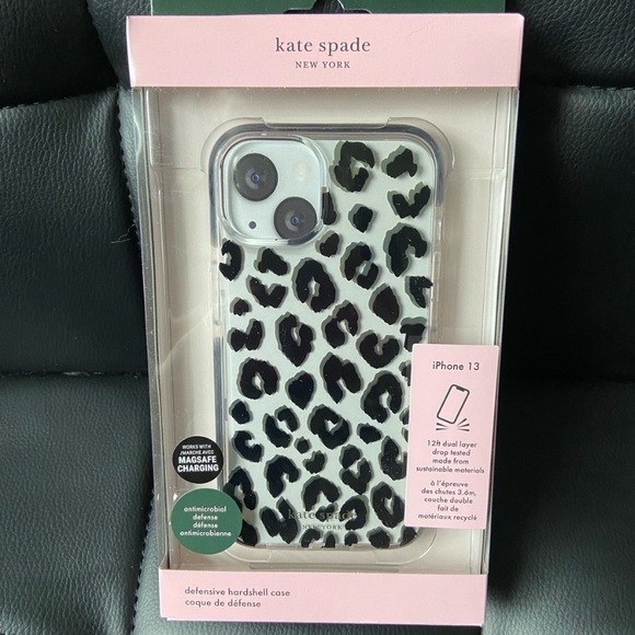 KATE SPADE ** DEFENSIVE ** HARDSHELL PHONE CASE FOR IPHONE 13 - Picture 2 of 6